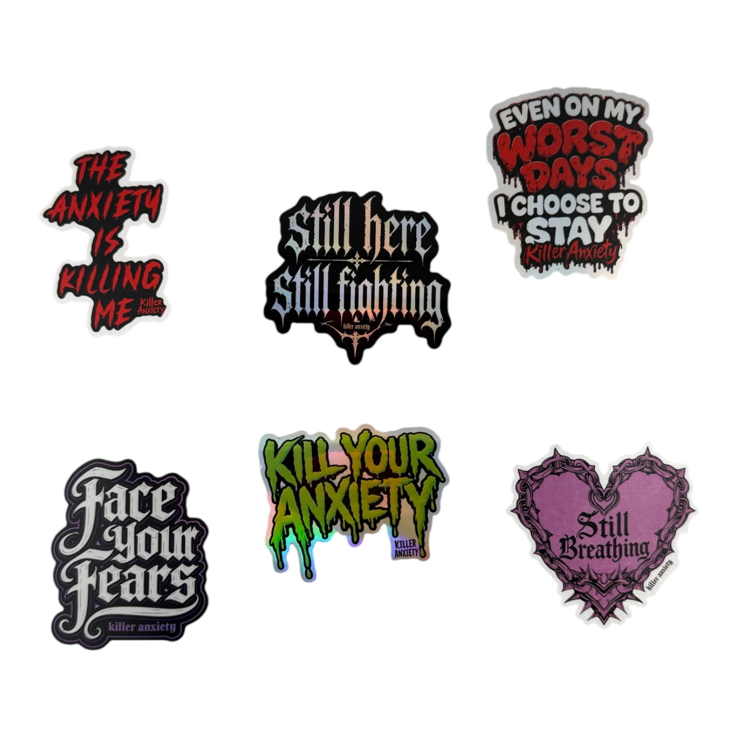Killer Anxiety Sticker Pack