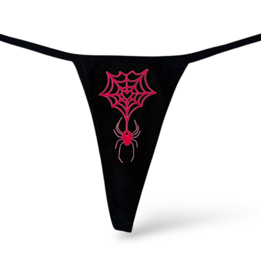Pink Spider Thong