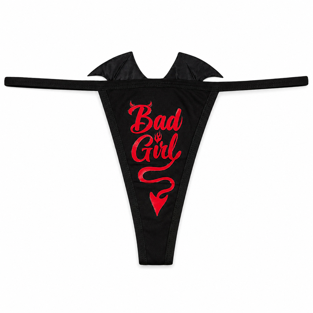 Bad Girl Bat Wing Thong