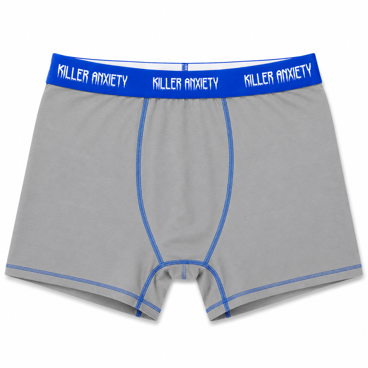 Blue And Grey Boxer Brief