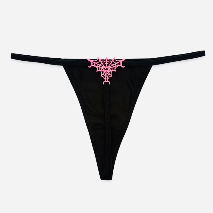 Pink Spider Thong