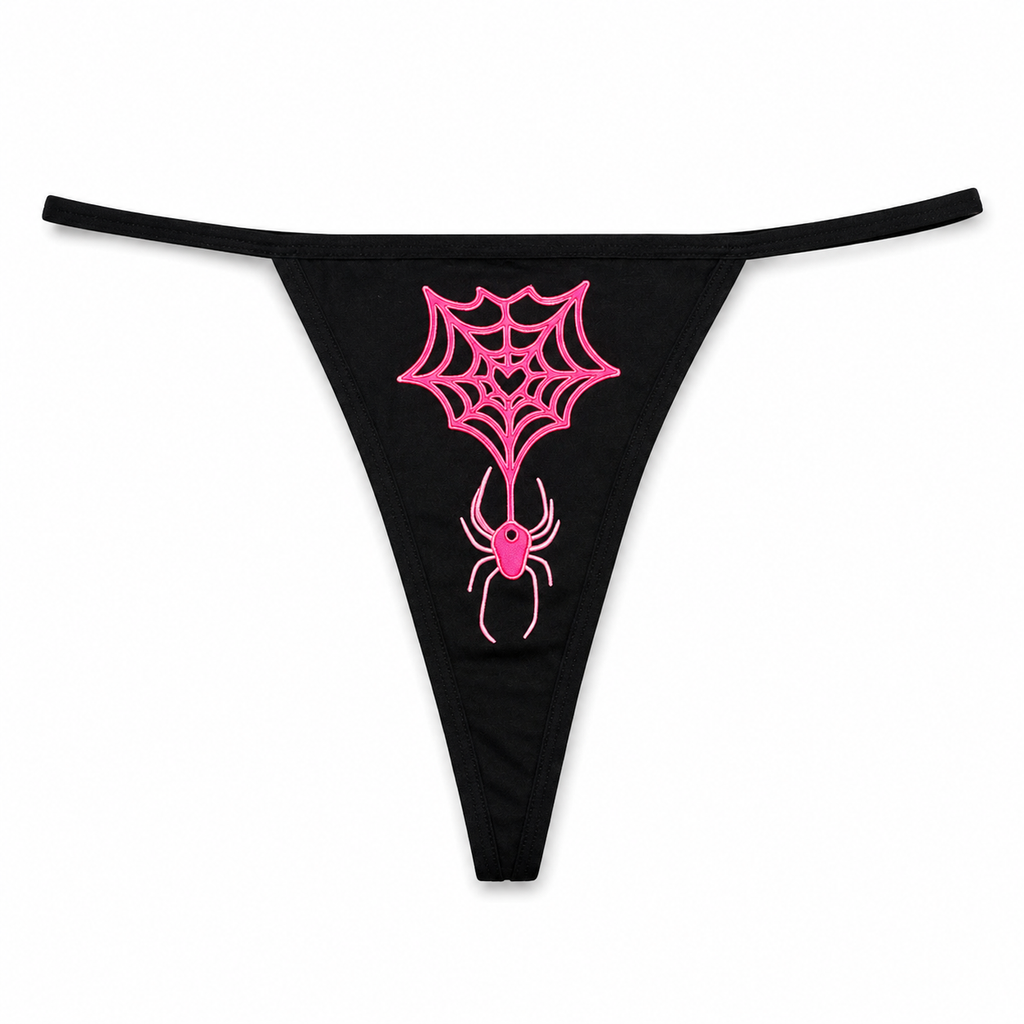 Pink Spider Thong
