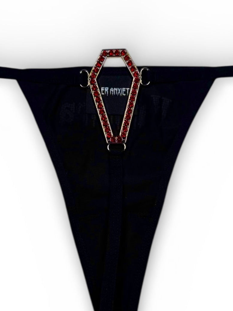 Vampira Rhinestone Thong