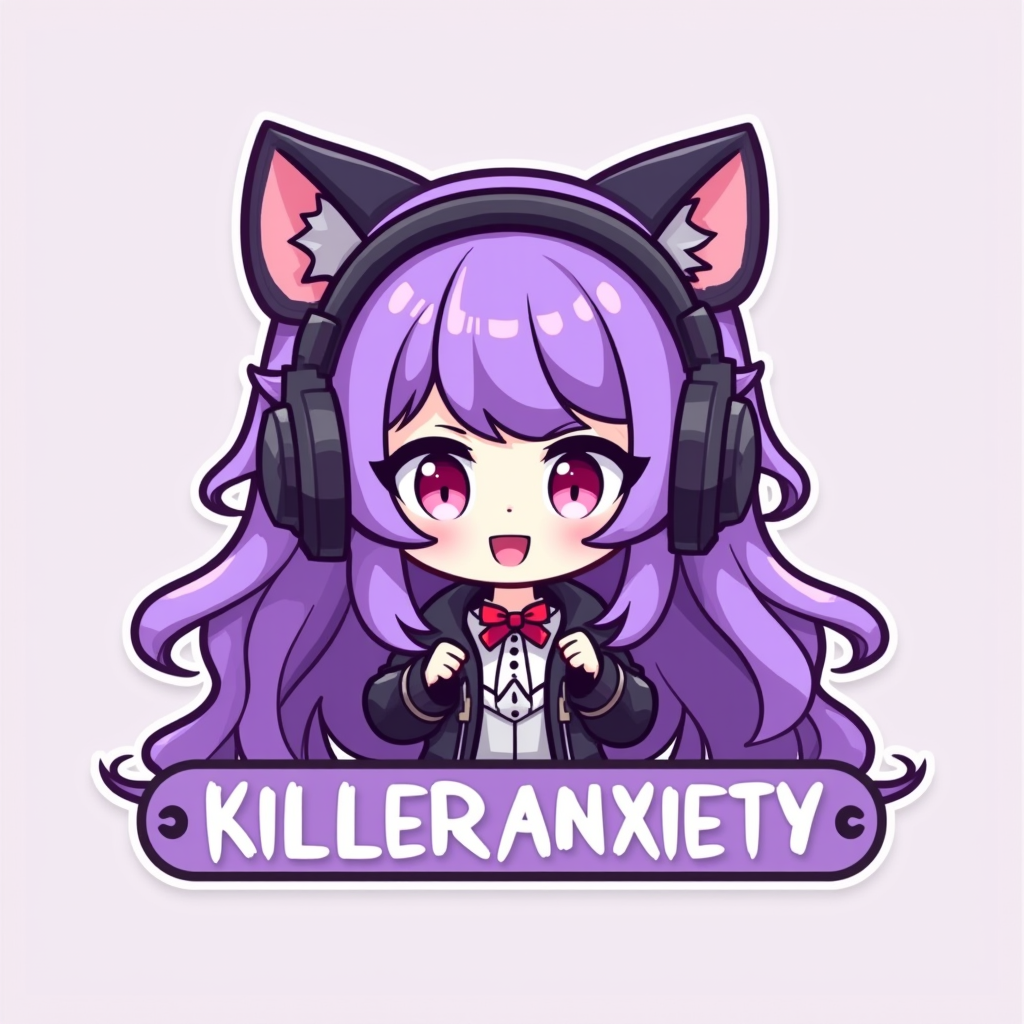 KA Anime Girl Sticker
