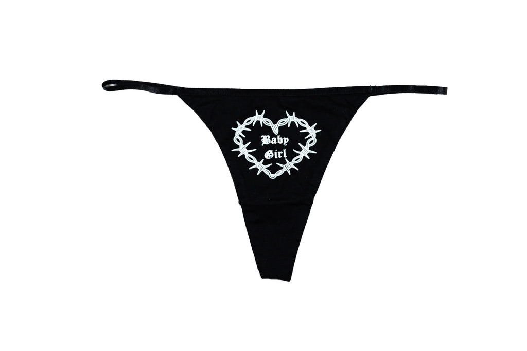 Barb Wire Baby Girl G String Panty