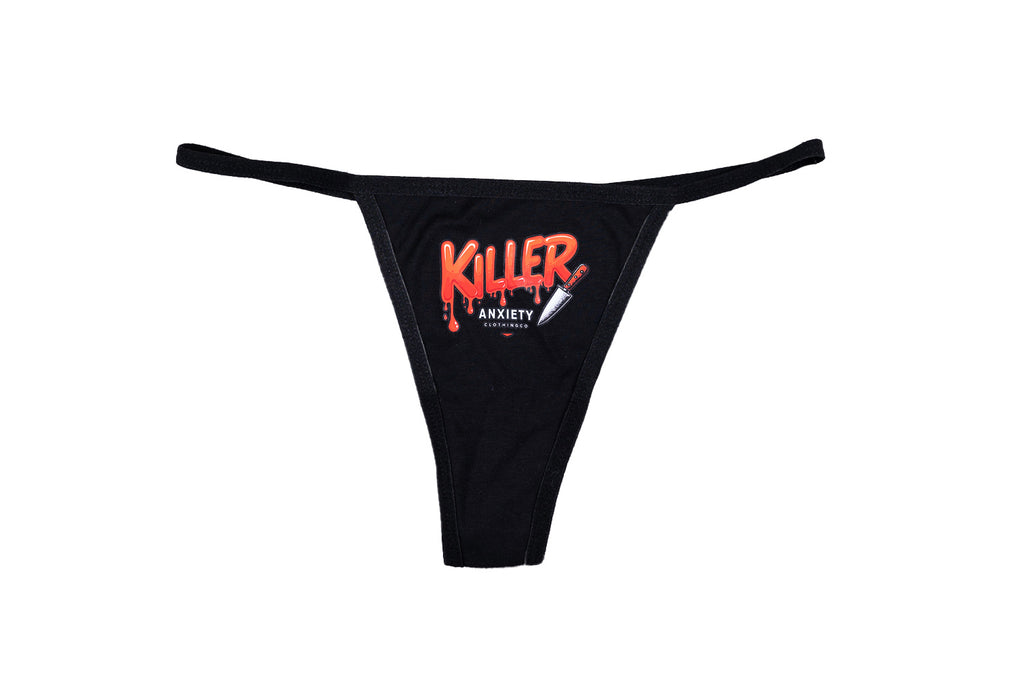 Killer Anxiety Logo Thong